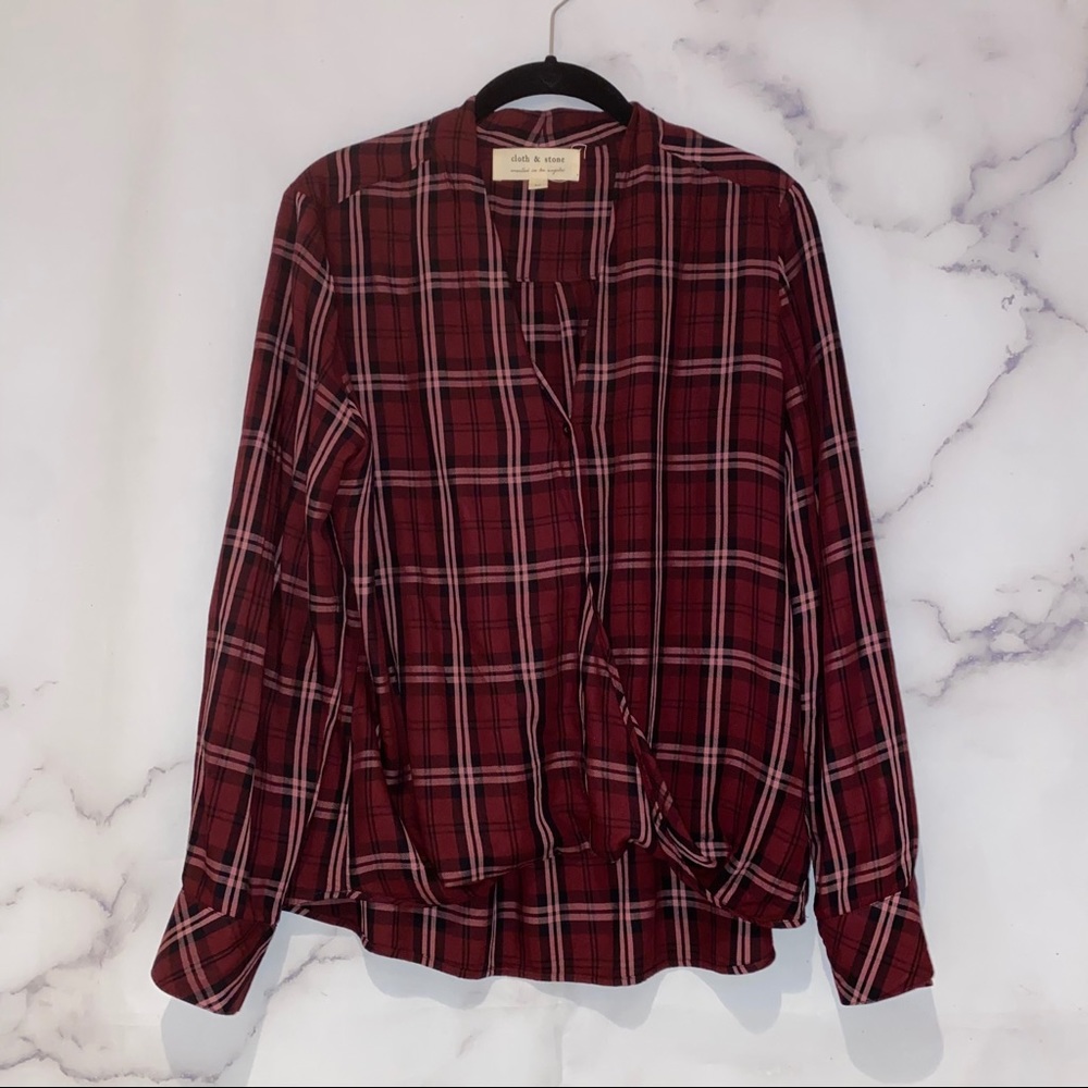 Cloth & Stone Flannel Blouse